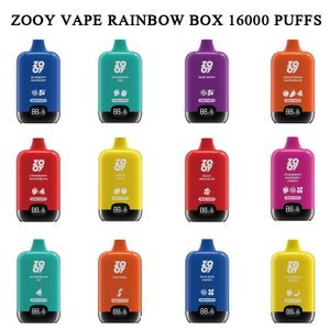  Light Square 2% Nic CBD Vape Entrepôts européens ZOOY VAPE RAINBOW BOX 16000puff