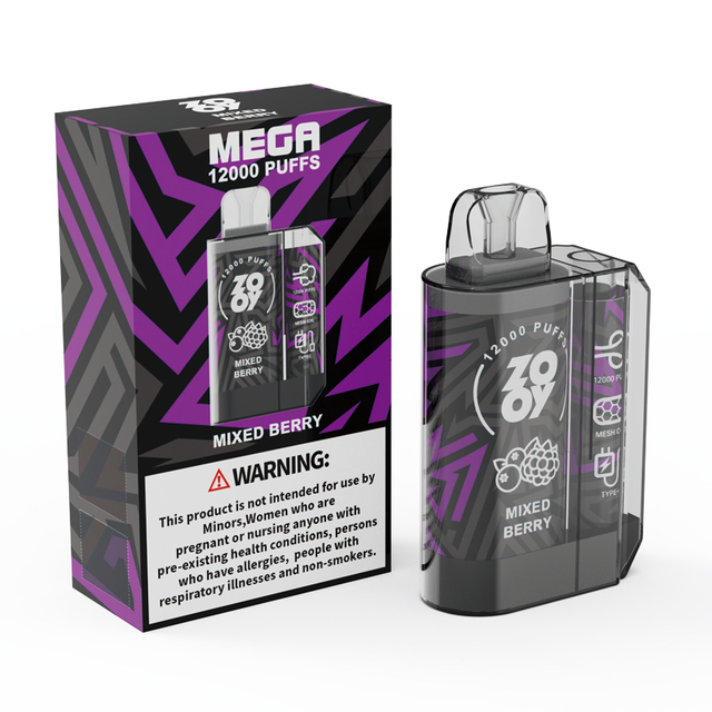 Light Square 2% Nic CBD Vape Entrepôt européen saveurs de fruits zooy méga 12000 bouffées