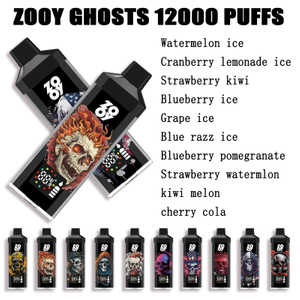  Entrepôt européen livraison directe jetable vape rechargeable zooy ghosts 12000