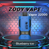 Entrepôts européens vapeur ZOOY haute capacité 22000 PUFF