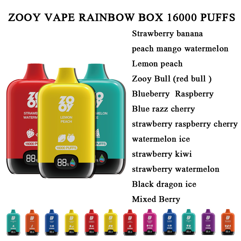 BOITE ARC-EN-CIEL ZOOY VAPE 16K