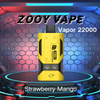 Entrepôts européens vapeur ZOOY haute capacité 22000 PUFF